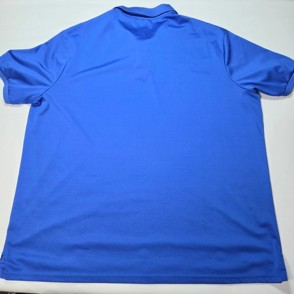 Polo Ralph Lauren Performance Mens XXL Blue Pink Pony Short Sleeve Polo Shirt